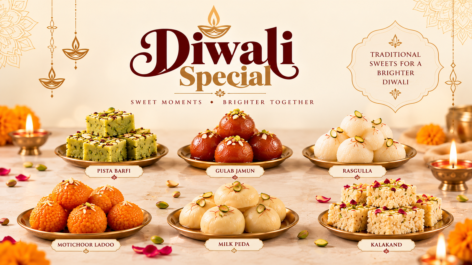 Diwali Special diwali special six traditional sweets