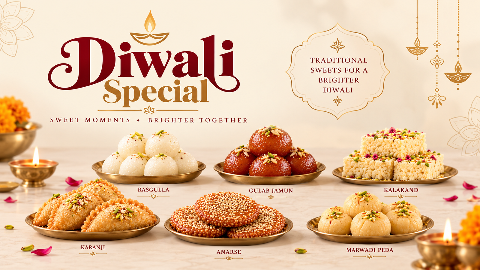 Diwali Special diwali sweets golden festive indulgence